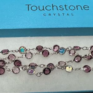 Touchstone Crystal by Swarovski Chanelle necklace in PASSION new in box